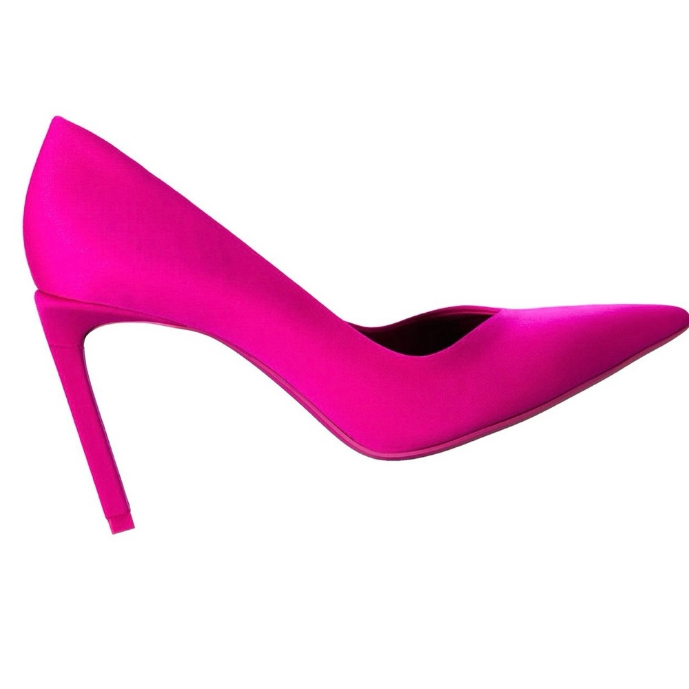 Zara High Heeled Fabric Shoes